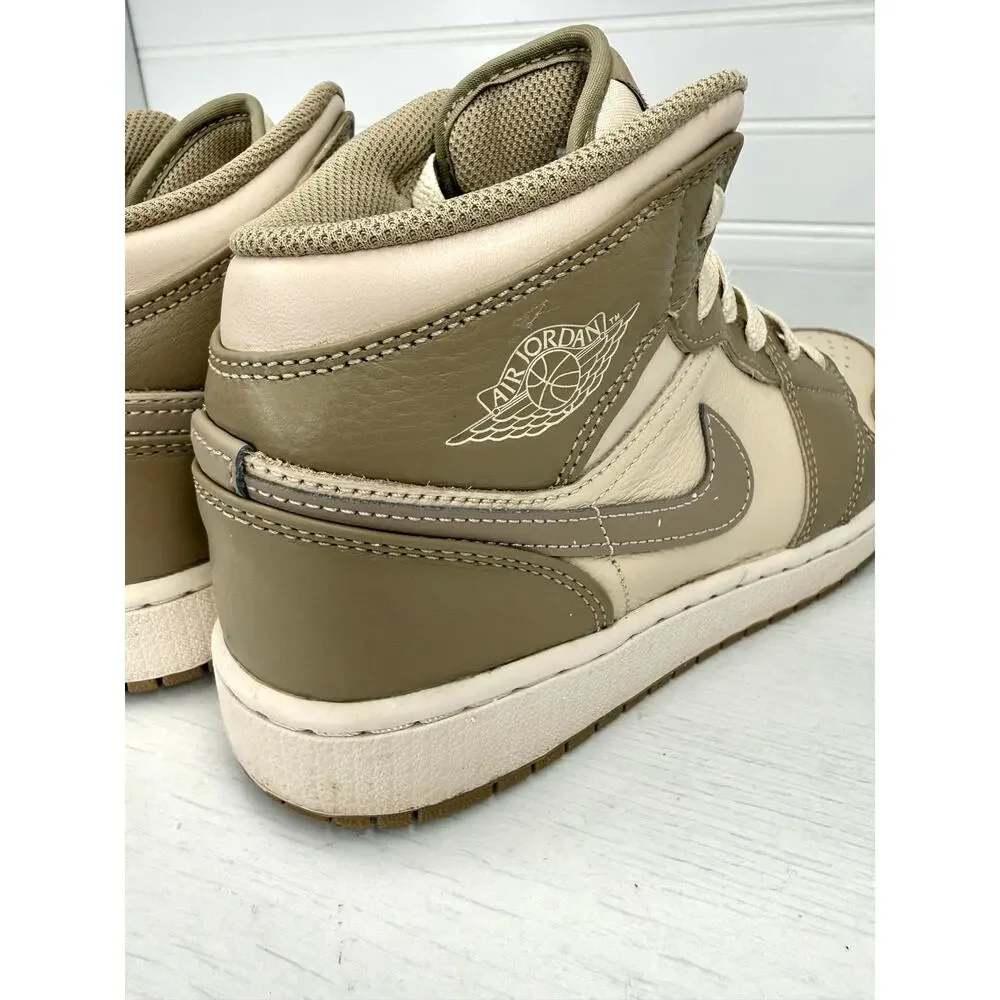 Nike Air Jordan 1 Mid GS Legend Brown Khaki Shoes Women’s 8  6.5Y HF4781-203